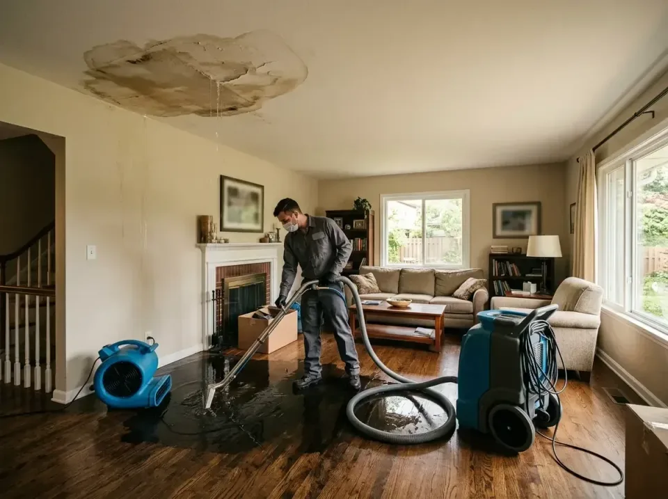 attic-pipe-burst-ceiling-drip-008 — frequently asked questions, Water Damage Restoration & Carpet Care in Sumrall, MS